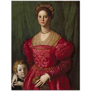 Agnolo Bronzino Genç Kadın ve Oğlu