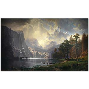 Albert Bierstadt Sierra Nevada Dağları Kaliforniya