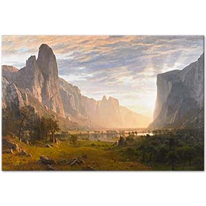 Albert Bierstadt Yosemite Vadisine Bakış