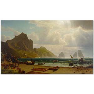 Albert Bierstadt Piccola Marinası Capri