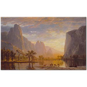 Albert Bierstadt Yosemite Vadisinde