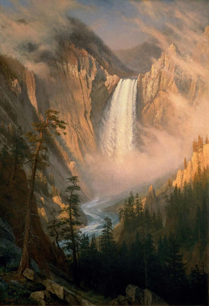 Albert Bierstadt Yellowstone Şelalesi