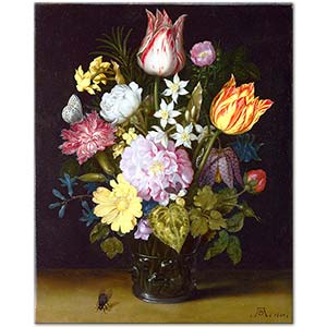 Ambrosius Bosschaert the Elder Vazoda Çiçekler