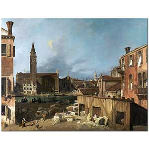 Antonio Canaletto Taş Atelyesi Avlusu