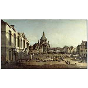 Antonio Canaletto Dresden Neumarkt'tan