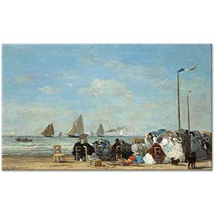 Eugene Boudin Trouville Sahili