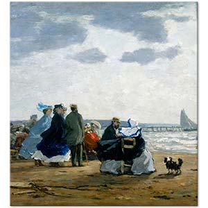 Eugene Boudin Dieppe Sahilinde