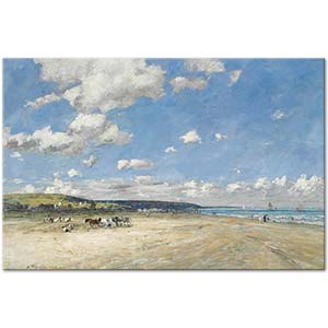 Eugene Boudin Tourgeville Sahilinde