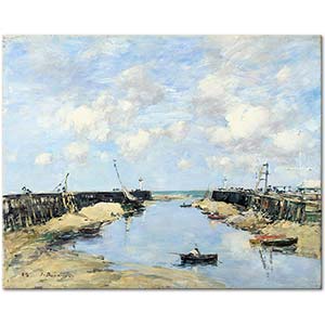 Eugene Boudin Trouville Limanı Girişi