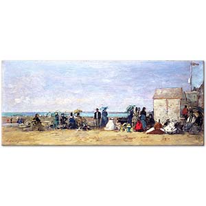 Eugene Boudin Trouville Sahili Manzarası