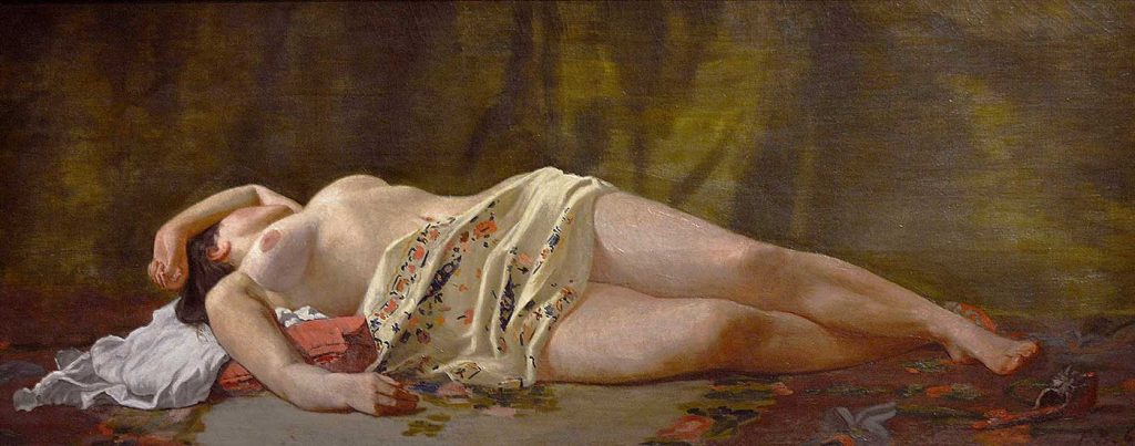 Frederic Bazille Uzanmış Nü