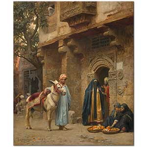 Frederick Arthur Bridgman Kahire'de Sokak