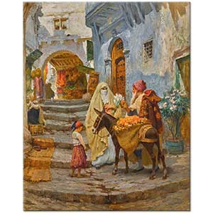 Frederick Arthur Bridgman Portakal Satıcısı