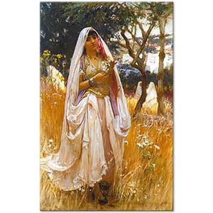 Frederick Arthur Bridgman Magribi Kız Cezayir Sahili