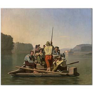 George Caleb Bingham Salda Yavaşça Gidiş