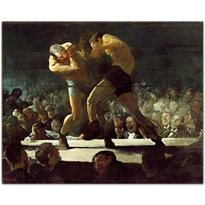 George Wesley Bellows Sharkey Erkekler Klübünde Gece