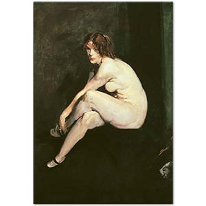 George Wesley Bellows Miss Leslie Hall