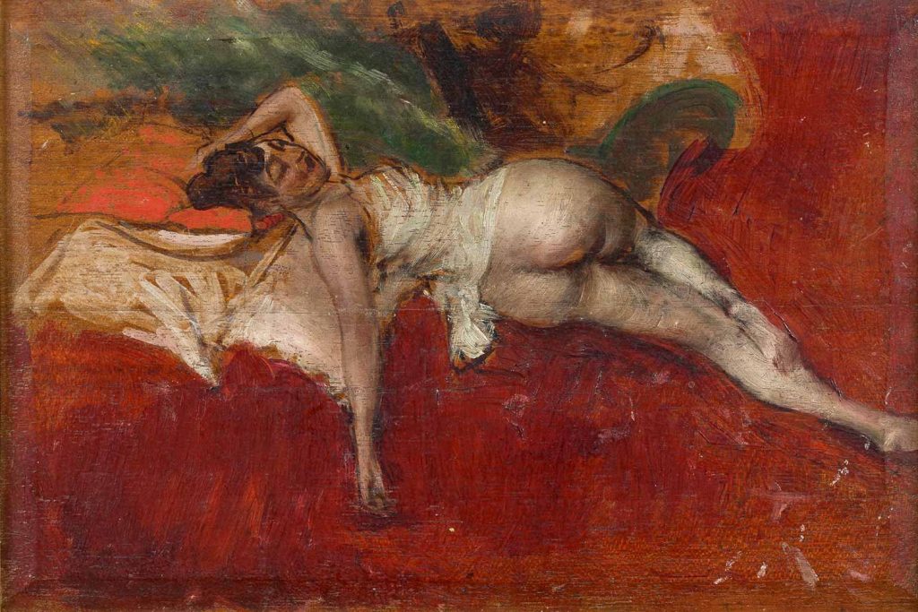 Giovanni Boldini Uzanmış Nü