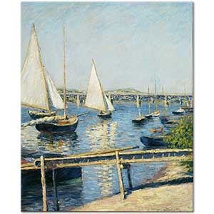 Gustave Caillebotte Kıyıda Yelkenliler