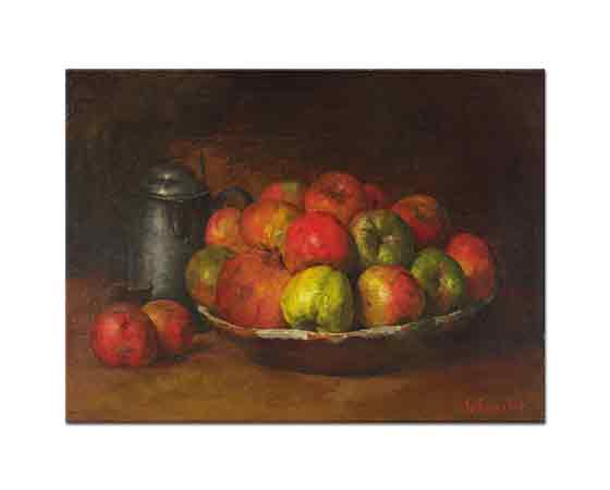 Gustave Courbet Elma ve Narlı Natürmort