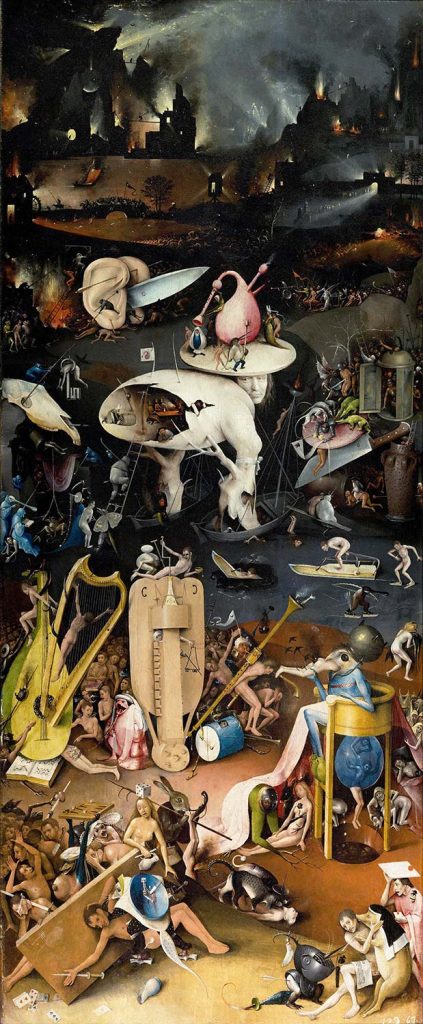 Hieronymus Bosch Dünyevi Lezzetler Bahçesi Cehennem