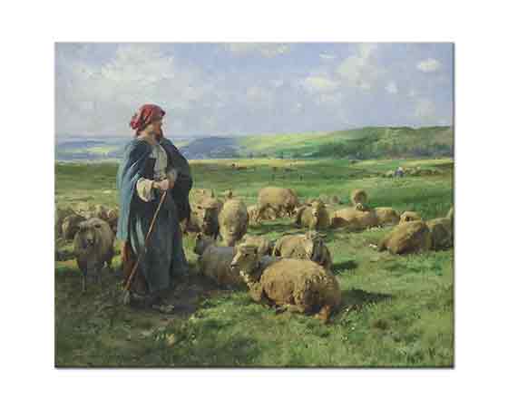 Julien Dupre, Çoban Kız ve Sürüsü