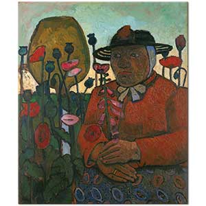 Paula Modersohn Becker Bahçede Yaşlı Hizmetçi