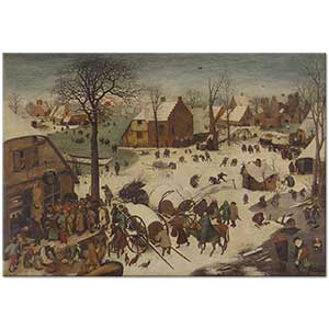 Pieter Bruegel Betlehem için Nüfus Sayımı