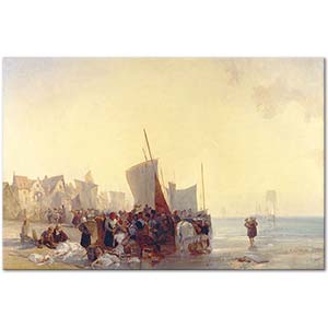 Richard Parkes Bonington Balık Pazarı