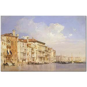 Richard Parkes Bonington Grand Kanal Venedik