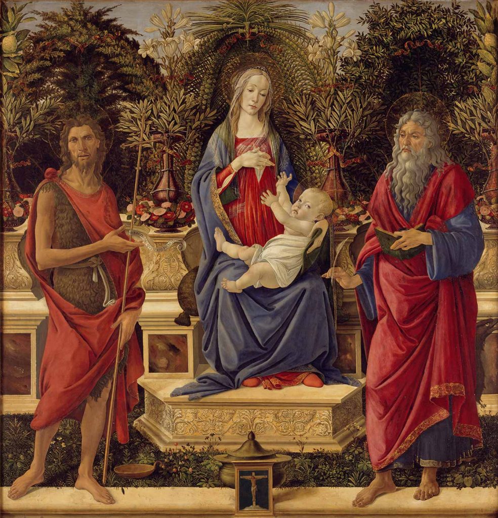 Sandro Botticelli Madonna Azizler ile