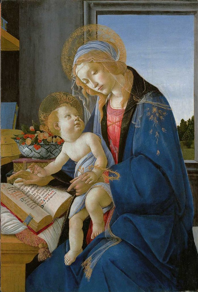 Sandro Botticelli Madonna Kitap Başında