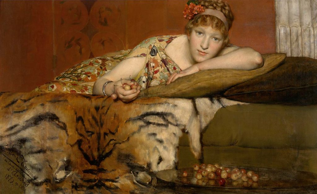 Sir Lawrence Alma Tadema Kirazlar