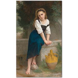 William Adolphe Bouguereau Çeşme Başındaki Yetim Kız