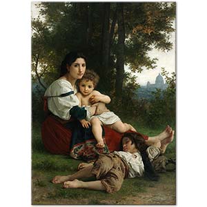 William Adolphe Bouguereau Dinlenme