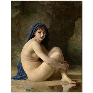 William Adolphe Bouguereau Oturan Nü