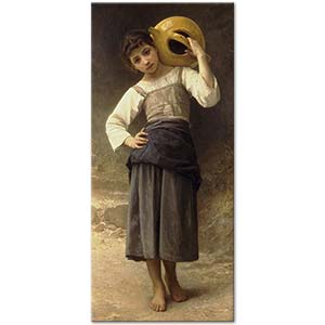 William Adolphe Bouguereau Çeşmeye Giden Genç Kız