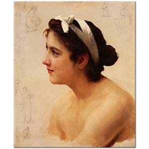 William Adolphe Bouguereau Kadın Etüdü