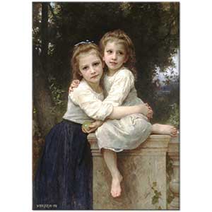 William Adolphe Bouguereau Kız Kardeşler