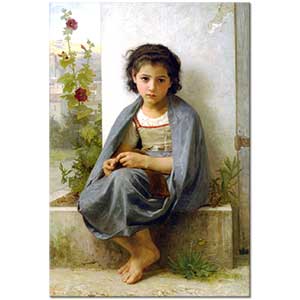 William Adolphe Bouguereau Küçük Örgücü