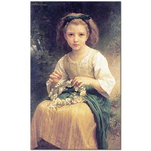 William Adolphe Bouguereau Taç Ören Kız