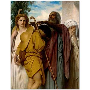 William Adolphe Bouguereau Tobias Babasına Elveda Derken