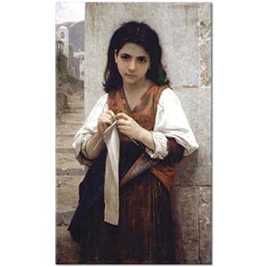 William Adolphe Bouguereau Triko Ören Kız