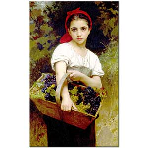 William Adolphe Bouguereau Üzüm Toplayıcısı