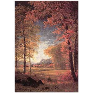 Albert Bierstadt Amerikada Sonbahar Oneida County