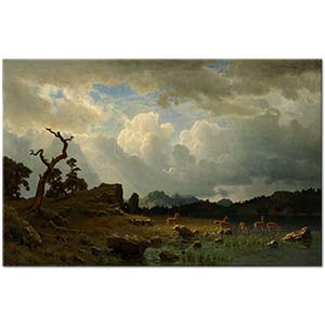 Albert Bierstadt Rocky Dağlarında Fırtına