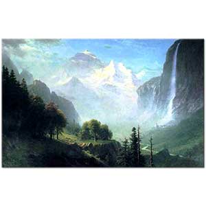 Albert Bierstadt Staubbach Şelalesi