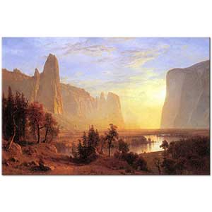 Albert Bierstadt Yosemite Vadisi Yellowstone