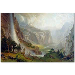 Albert Bierstadt Yosemite'te Tepeler