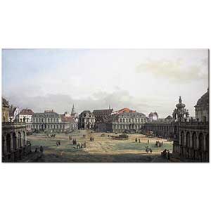 Antonio Canaletto Zwinger Meydanı Dresden